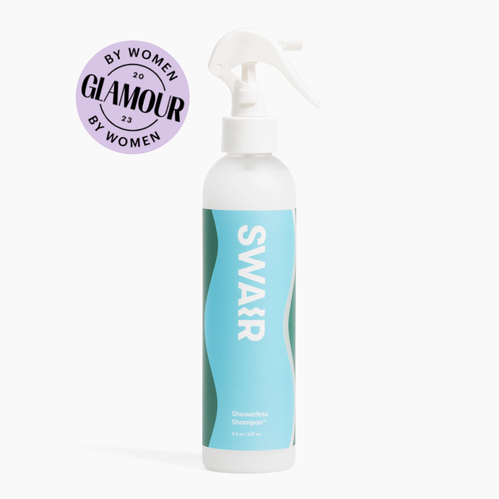 8 ounce Showerless Shampoo bottle, as approved by Glamour magazine 

8 oz